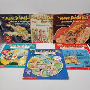 MAGIC SCHOOL BUS Lot of 6 Children's Science Books by Joanna Cole - BB236